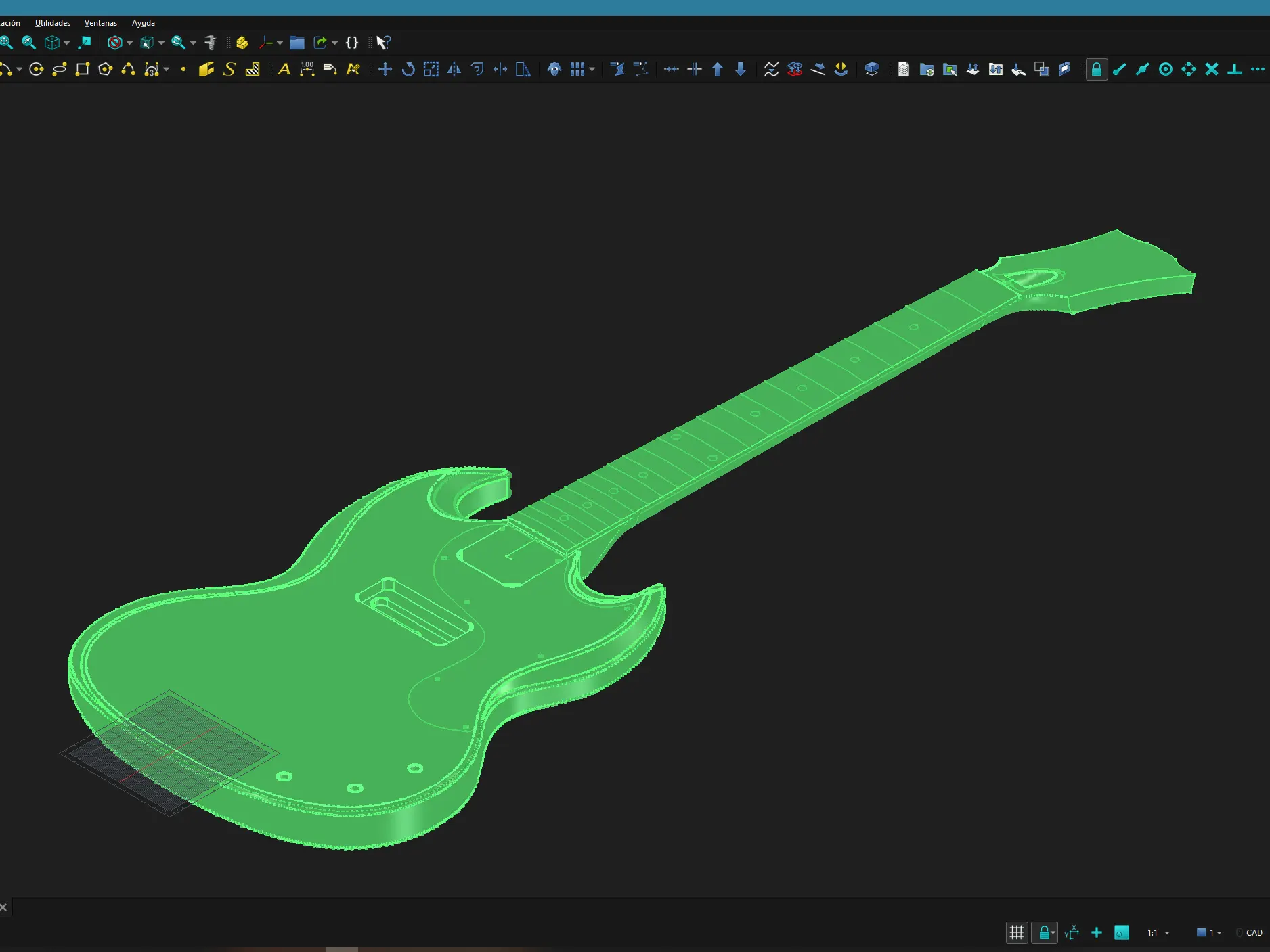 Modelo 3D en FreeCAD